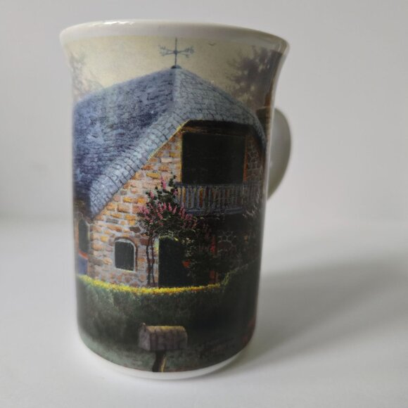 Lilac Cottage 2004 Genuine Kinkade Ceramic Coffee Mug - Picture 12 of 16